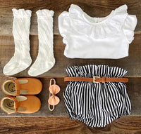 Girls T-shirt shorts suit