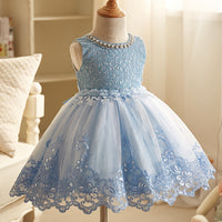 Korean Version Of Children's Vest Net Gauze Puffy Dress