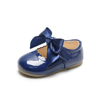 Children's candy colored leather shoes