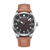 Metal Automatic Mechanical Leather Waterproof Men's Fashion Luminous Watch