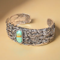 Retro Turquoise Bracelet Stylish Versatile And Open-ended