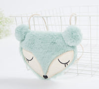 Children cute cartoon cloth bag baby Mini Purse Shoulder Messenger backpack small fox