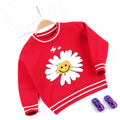 Girls double-layer sweater foreign trade knit sweater
