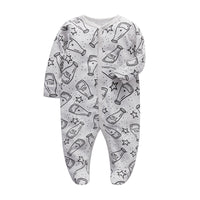 Baby cotton print jumpsuit