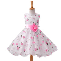 Girls' Digital Print Tank Top Puffy Dress