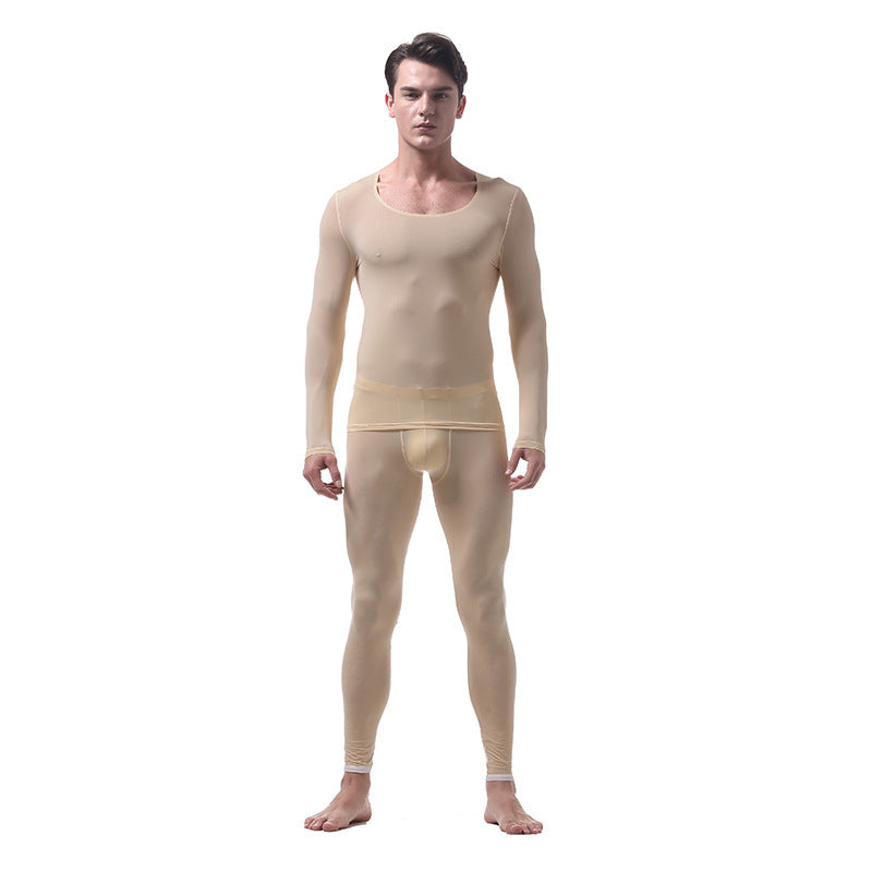 Thin Transparent Ice Silk Underwear Set