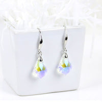 Women's S925 Silver Needle Colorful Crystal Earrings