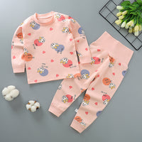 Autumn and winter children's cotton high-waist belly-protecting autumn clothes long trousers
