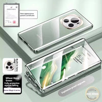 Magnetic King Phone Case Double-sided Glass Metal Drop Protection