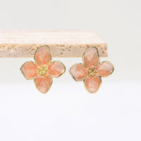 Korean Style Green Flower Fashion Elegant Earrings