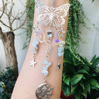 Butterfly Style Sun And Moon Accessories Crystal Ball Wind Chimes
