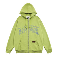 Letter Spray Painting Printed Hoodie Loose Casual Men