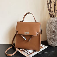 Vintage Buckle Backpack Multifunctional Women's Shoulder Bag