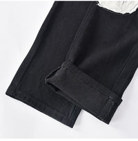 Vintage Skull Print Jeans Women's High Waist