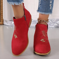 High Heel Pointed Ankle Boots Women