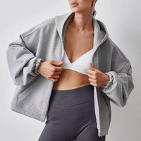 Autumn And Winter New Outdoor Sports Loose Cardigan Hoodie