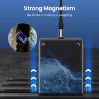Lough Airbag Single Needle 360-degree Fast Magnetizing Data Cable One For Three