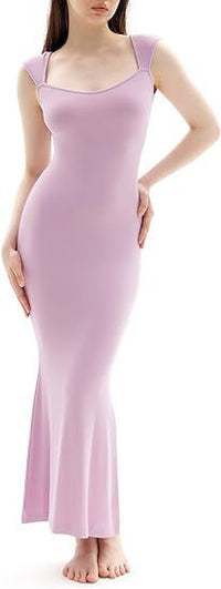 Womens Form-fitting Mermaid-style Long Dress