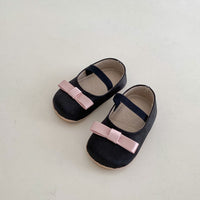 All-match One-word Butterfly Knot Baby Shoes Comfortable Breathable, Non-slip, Wear-resistant
