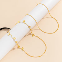 Stretch Geometric Heart Tassel Metal Body Chain