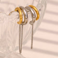 Chain Tassel Long Ear Top All-match