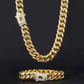 European And American Stainless Steel Cuban Link Bracelet For Men