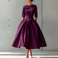 Fashionable Chic And Elegant High-Waisted Swing Dress