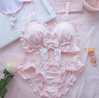 Women's Underwear Suit Thin Pure Desire Small Chest Cute Japanese Style