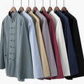 Cotton And Linen Top Chinese Style Clothing Retro Collar Buckle