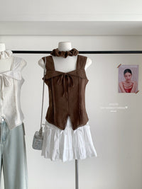 Lace Splicing Sling Vest Female Hot Girl
