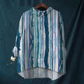 Long-sleeve 5-button Shirt With 3D Digital Animal Print