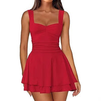 Women's Square-neck Sleeveless Dress