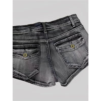 Low Waist Washed Denim Shorts Women's Tight