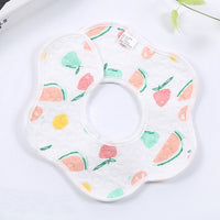 Baby Petal Waterproof Bib Saliva Towel Soft Cotton