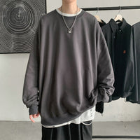 Men's Crew-neck Long-sleeve Undershirt Hoodie