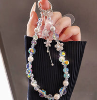 Fashionable Light-luxury Crystal Phone Lanyard Hand-beaded Handheld Phone Chain