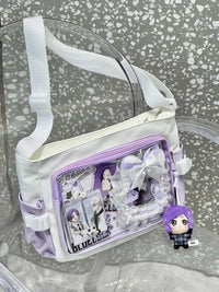 Everyday Versatile Transparent Single-shoulder Canvas Bag