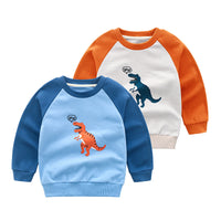 Fashion Boy Cartoon Long-sleeved Cotton Top