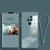 Solid Color Case Macaron Glass With Rope Liquid