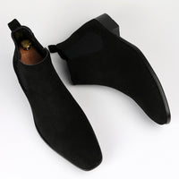Men's Square Toe Men's Shoes All-match Fashion Men's Short Boots
