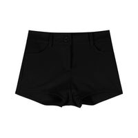 Womens White Tight Casual Ultra-Short Shorts