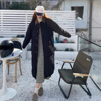 Loose Thick Design Sense New Down Cotton Jacket Women's Mid-length