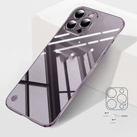 Bare-feeling Invisible Mobile Phone Case With Borderless Transparent Case