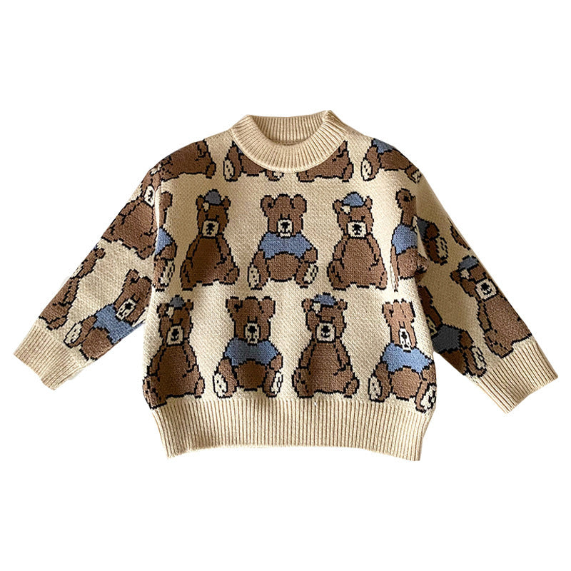 New Children's Clothing Bear Sweater Cartoon Unisex