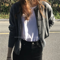 Raccoon Velvet Short Thickened Coat Cardigan Women's Design Sense Niche Small Wool Sweater