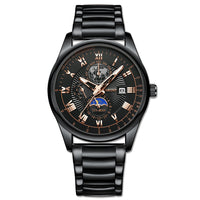 Men's Waterproof Luminous Wrist Belt Moon Quartz Watch