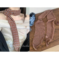Removable Retro Affordable Luxury Dignified Flowers Silk Scarf