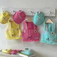 Pet Clothes Candy Color Denim Vest