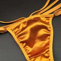 Sexy Satin Silky Underwear Ladies Low Waist Seamless