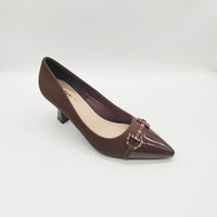 French-style Womens Exquisite Leather Belt-buckle Peep-toe Stiletto Pumps
